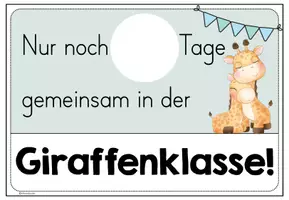 Vorschau - Anderer Materialtyp - Countdown für den Abschied - Giraffenklasse - Seite 3