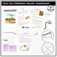 förhandsvisning - Om daggmasken - åk 4-6 - försättsblad