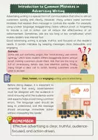 Vorschau - Arbeitsblätter - Common Mistakes in Advertising Writing: Clarity and Language - Seite 1