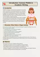 Vorschau - Arbeitsblätter - Common Pitfalls in Academic Writing – Fehler, Klarheit und Stil - Seite 1