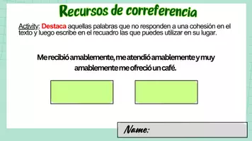 Vista previa - Refuerzo / NEE / Materiales de apoyo - ticket RECURSOS DE CORREFERENCIA - Portada