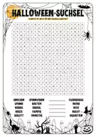 Vorschau - Arbeitsblätter - Halloween - Suchsel / Wortgitter (4 Versionen) - Seite 2