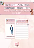 Vorschau - Arbeitsblätter - Personenbeschreibung - Deckblatt