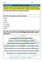 Vorschau - Unterrichtsreihen - Must Know Adjectives for Characterization/Charakterisierung: Wortschatzaufbau - Seite 1