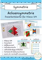 Vorschau - Arbeitsblätter - Symmetrie Freiarbeitskartei Klasse 3 4 - Deckblatt