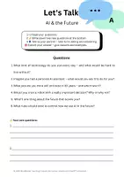 Vorschau - Arbeitsblätter - Freies Sprechen ab Klasse 9 - authentische Themen (Materialpaket) - Seite 1