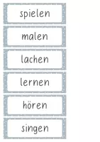 Vorschau - Anderer Materialtyp - Verben Wortkarten - Seite 1