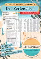 Vorschau - Test - WiK - Serienbrief: Probearbeit zur Leistungsfeststellung - Deckblatt