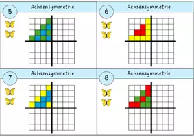 Vorschau - Arbeitsblätter - Symmetrie Freiarbeitskartei Klasse 3 4 - Seite 3
