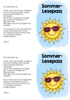 Vorschau - Anderer Materialtyp - Ferienplaudertasche, Sommer-Lesepass & Feriengruß "Eis" - Seite 1