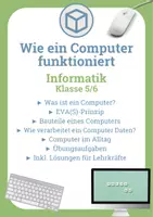 Vorschau - Arbeitsblätter - Wie funktioniert ein Computer - Einfach erklärt - Deckblatt
