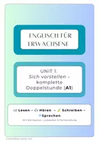 Vorschau - Stundenentwürfe - Englisch für Erwachsene: Unit 1 - Sich vorstellen - Deckblatt