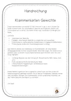 Vorschau - Spiele - Klammerkarten Gewichte Kilogramm Gramm Tonne Freiarbeit - Seite 1