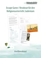 Vorschau - Unterrichtsreihen - Escape Game / Breakout für den Religionsunterricht - Judentum - Deckblatt