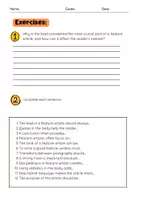 Vorschau - Arbeitsblätter - Writing a Feature Article: Structure, Lead, Style, Conclusion - Seite 3