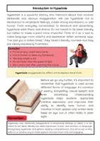 Vorschau - Arbeitsblätter - Hyperbole: Übertreibung in der englischen Sprache und Literatur - Seite 1