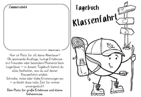 Vorschau - Arbeitsblätter - Tagebuch Klassenfahrt / Ausflug - Seite 1