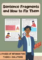 Vorschau - Arbeitsblätter - Sentence Fragments: Rules, Fixes, Examples, Exercises - Deckblatt