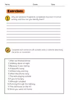 Vorschau - Arbeitsblätter - Sentence Fragments: Rules, Fixes, Examples, Exercises - Seite 3