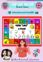 Aperçu - Jeux - VERB “LIKE” AND FOOD – Board Game - Page de couverture