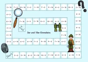 Vorschau - Spiele - Einmaleins 5er und 10er Reihe Würfelspiel - Seite 2