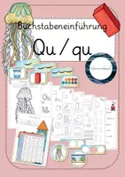 Vorschau - Unterrichtsreihen - Buchstabe Qu/qu - Buchstabeneinführung - Deckblatt