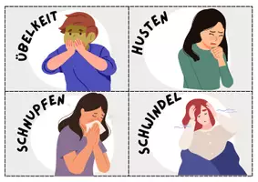 Vorschau - Arbeitsblätter - Krankheiten: Wer bin ich? (Sprechanlass und Spiel) - Seite 3