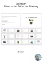 Vorschau - Präsentationen/Tafelbilder - Teile der Burg Einstieg mit Rätsel 3/9 - Deckblatt