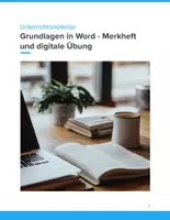 Vorschau - Unterrichtsreihen - Grundlagen in Word – Merkheft & digitale Übung (Klassen 7–10) - Deckblatt
