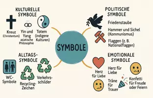 Vorschau - Arbeitsblätter - Arbeitsblatt "Symbole" + Onlineübung & MP3 + Mindmap + Infografik - Seite 2