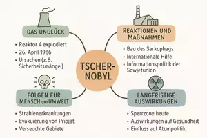 Vorschau - Arbeitsblätter - AB mit Fragen zum Thema "Tschernobyl" + Lösungsblatt + Mindmap + Infografiken - Seite 3