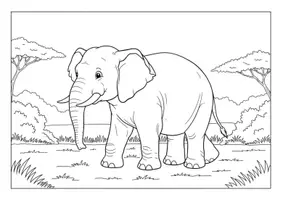 Vista previa - Manualidades / Dibujos para colorear - 20 Imágenes para colorear – Animales de la selva - página 3
