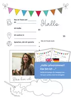 Vorschau - Anderer Materialtyp - Vorstellungs-Steckbrief für Lehrer:innen (deutsch u. englisch) - Deckblatt