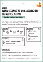 Vorschau - Arbeitsblätter - Neutralisation 2 - Säuren, Laugen, Indikator - Theorie, Versuchsprotokoll, Arbeitsblätter, Differenziert - Seite 3