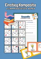 Vorschau - Arbeitsblätter - Einstieg Komposita: Zusammengesetzte Nomen (Puzzle) A1 - Deckblatt