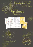Vorschau - Unterrichtsreihen - Hörübung DaZ/DaF Unterricht Apfelmus kochen - Deckblatt