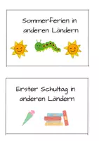 Vorschau - Anderer Materialtyp - Sommerferien und 1. Schultag bei uns und in anderen Ländern - Seite 1
