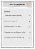 Vorschau - Arbeitsblätter - Test - 1. Kapitel RSAP 25/26 Pflichtlektüre "Der Markisenmann" - Seite 1