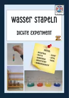Vorschau - Arbeitsblätter - Wasser Stapeln - Experiment zur Dichte - Deckblatt