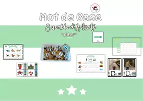Aperçu - Feuilles d'exercices - Ensemble d'activité pour CAA, Mot de base Aller - Page de couverture
