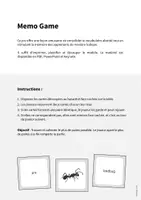Aperçu - Jeux - Insects / Insectes: Memo Game (Jeu pour le cours d'anglais) - Page 1
