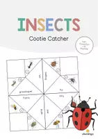 Aperçu - Jeux - Insects / Insectes: Cootie Catcher (Jeu pour le cours d'anglais) - Page de couverture