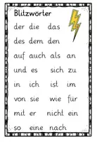 Vorschau - Merkblätter - Wortkartei - häufigste Wörter - Seite 3