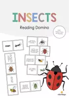 Aperçu - Jeux - Insects / Insectes: Reading Domino (Jeu pour le cours d'anglais) - Page de couverture