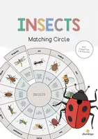 Aperçu - Cartes / Images - Insects / Insectes: Matching Circle (Puzzle circulaire pour le cours d'anglais) - Page de couverture