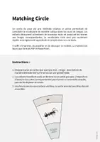 Aperçu - Cartes / Images - Insects / Insectes: Matching Circle (Puzzle circulaire pour le cours d'anglais) - Page 1