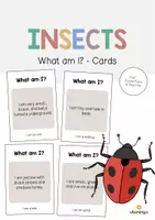 Aperçu - Jeux - Insects / Insectes: What am I? - Cards (Jeu pour le cours d'anglais) - Page de couverture