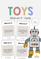 Aperçu - Jeux - Toys / Jouets: What am I? - Cards (Jeu pour le cours d'anglais) - Page de couverture