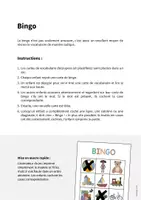 Aperçu - Jeux - Toys / Jouets: Bingo (Jeu pour le cours d'anglais) - Page 1