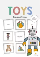 Aperçu - Jeux - Toys / Jouets: Memo Game (Jeu pour le cours d'anglais) - Page de couverture